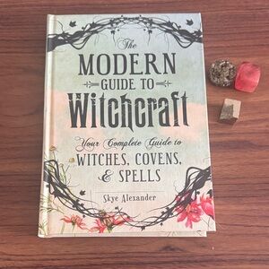 The Modern Guide to Witchcraft by Skye Alexander - Cream & Green Hardcover